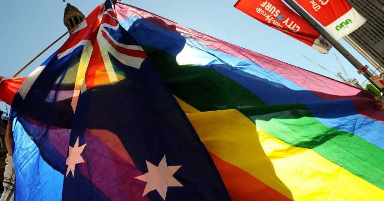Australian LGBTQ+ flag.