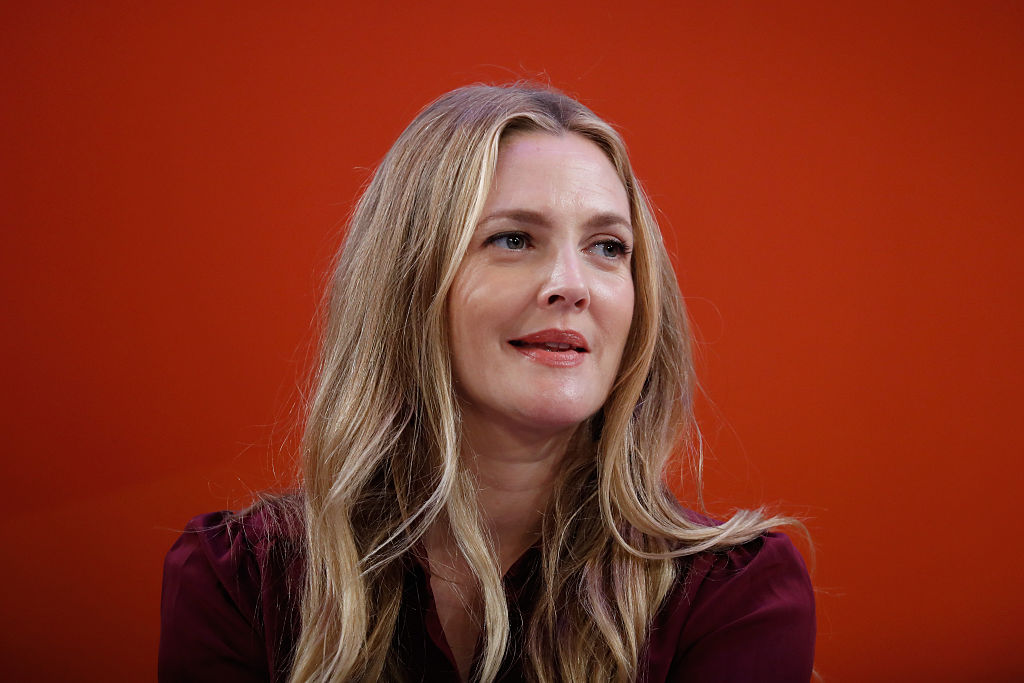 Drew Barrymore speaks onstage during the Building a Brand in a Mobile-First World panel on the Times Center Stage during 2016 Advertising Week New York on September 27, 2016. 