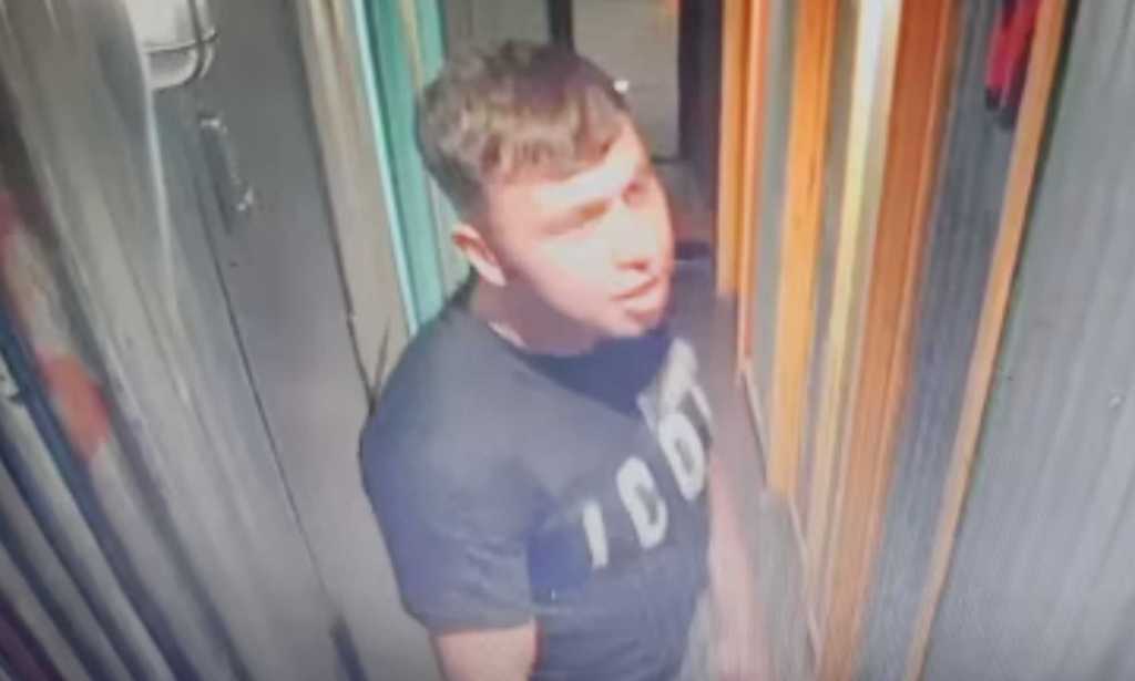 Police are looking for this man in connection with the attack.