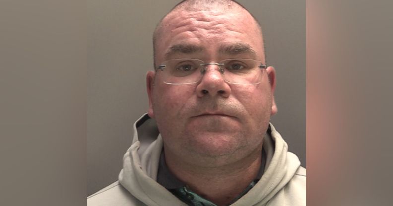 A police photo of Steven Mooney who was handed three-year banning order for shouting homophobic and racist abuse at Aston Villa players during a football match against Everton