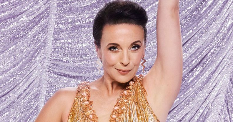 The promotional photo for Amanda Abbington on Strictly Come Dancing.