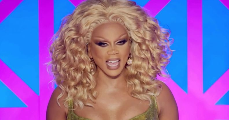 RuPaul laughing on Drag Race UK.