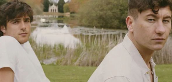 Jacob Elordi and Barry Keoghan in Saltburn.