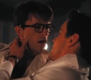 Jonathan Bailey (left) and Matt Bomer (right) in a sex scene from Fellow Travelers
