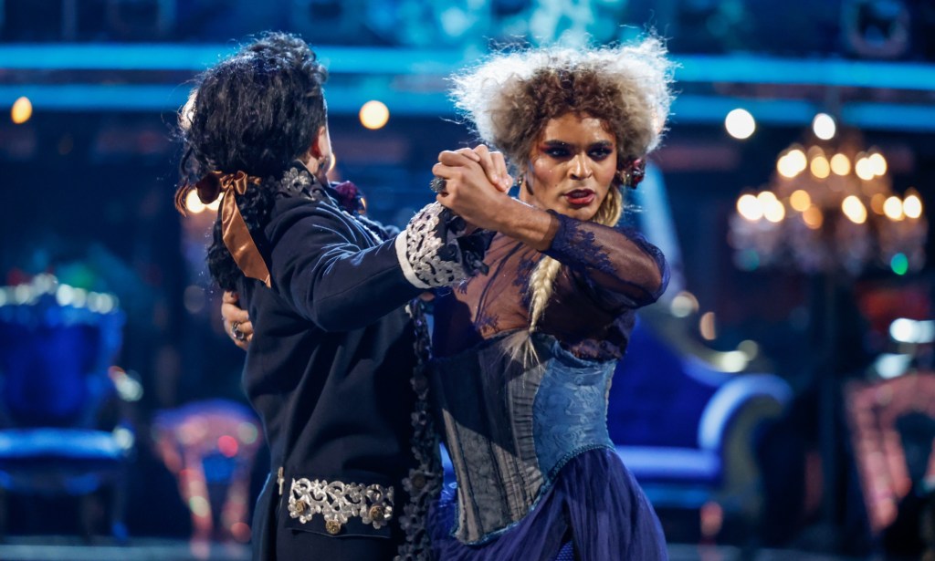 Layton Williams performing during Strictly Come Dancing's Halloween week. 