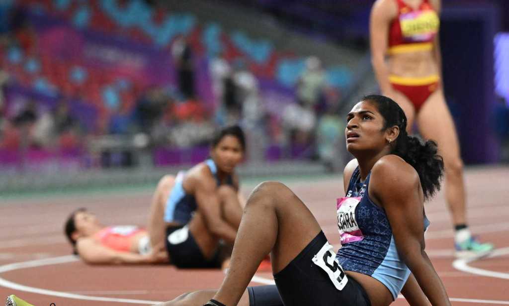 Nandini Agasara came in third place at this year's Asian Games Heptathlon.