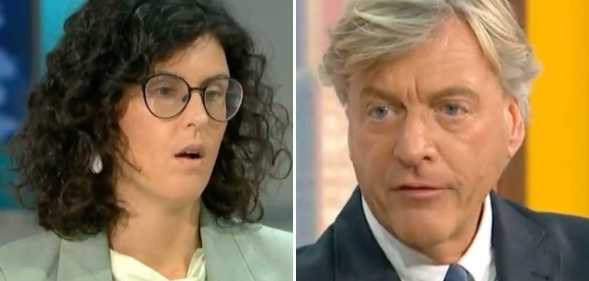 On the left is a picture o Layla Moran MP appearing on Good Morning Britain. On the right is Richard Madeley in a screenshot from his interview with the MP.