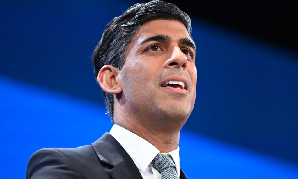 Rishi Sunak during the Conservative Party Conference.