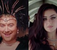 Sam Smith (left) and Charli XCX (right).