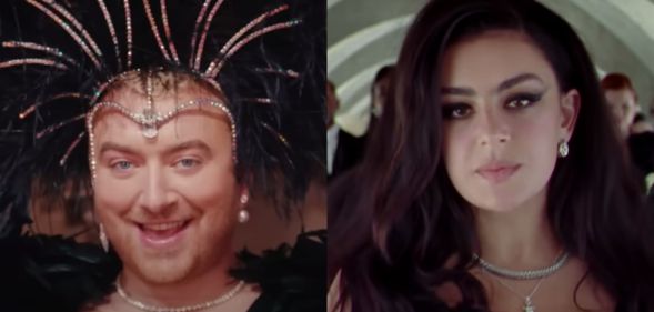 Sam Smith (left) and Charli XCX (right).