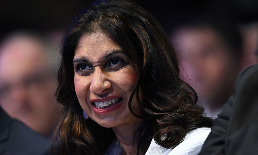 Suella Braverman during the Tory Party Conference.