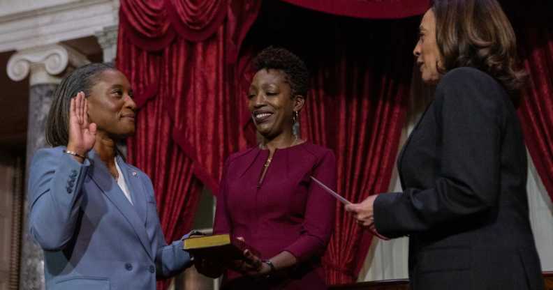 Vice president Harris swears in Laphonza Butler