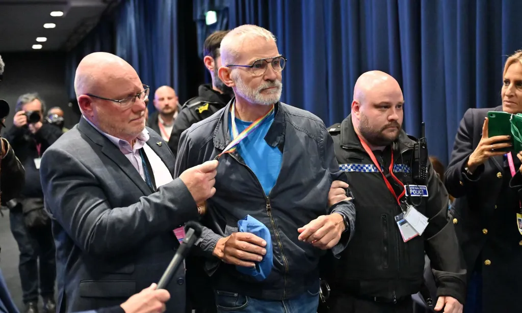 Andrew Boff is removed from the Conservative Party Conference.