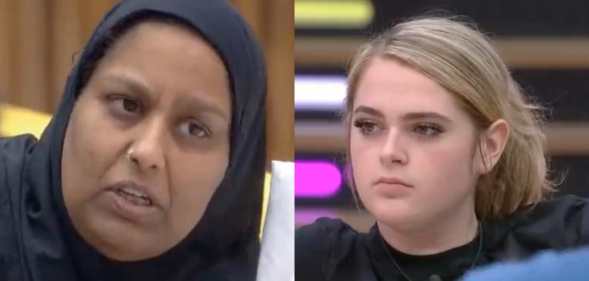 Big Brother UK contestants Farida and Hallie.