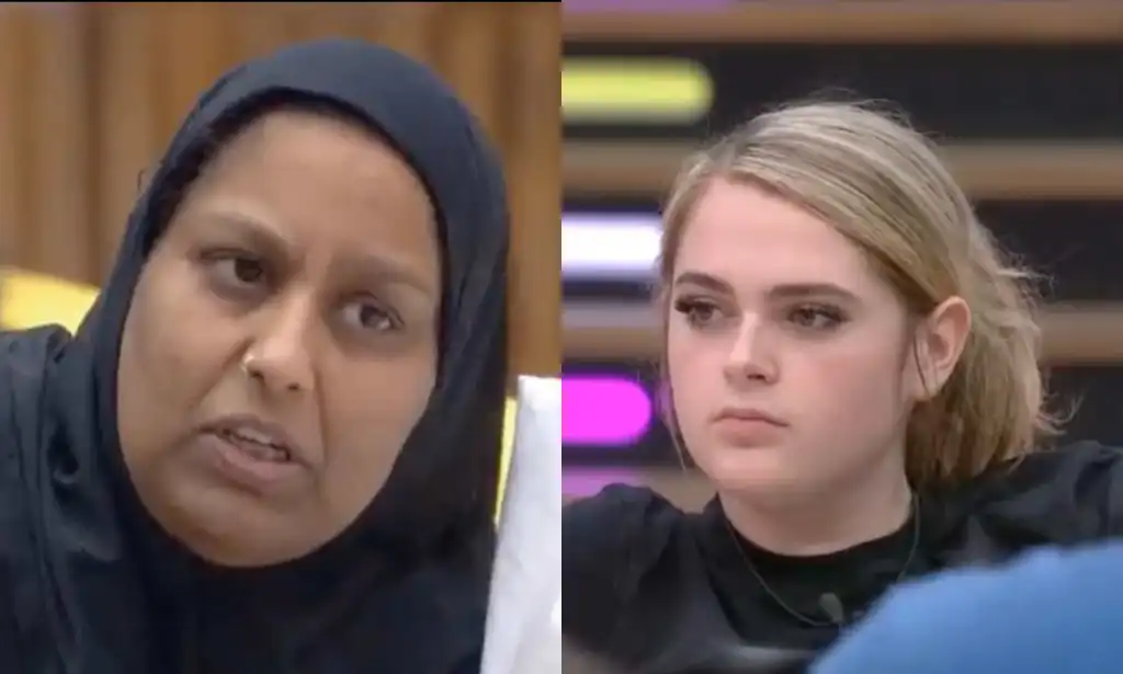 Big Brother UK contestants Farida and Hallie.