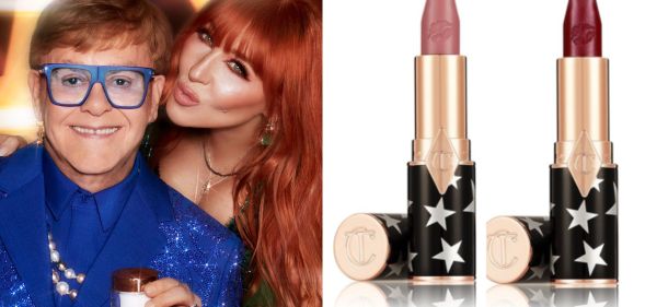 Elton John teams up with beauty brand Charlotte Tilbury for their holiday collection.