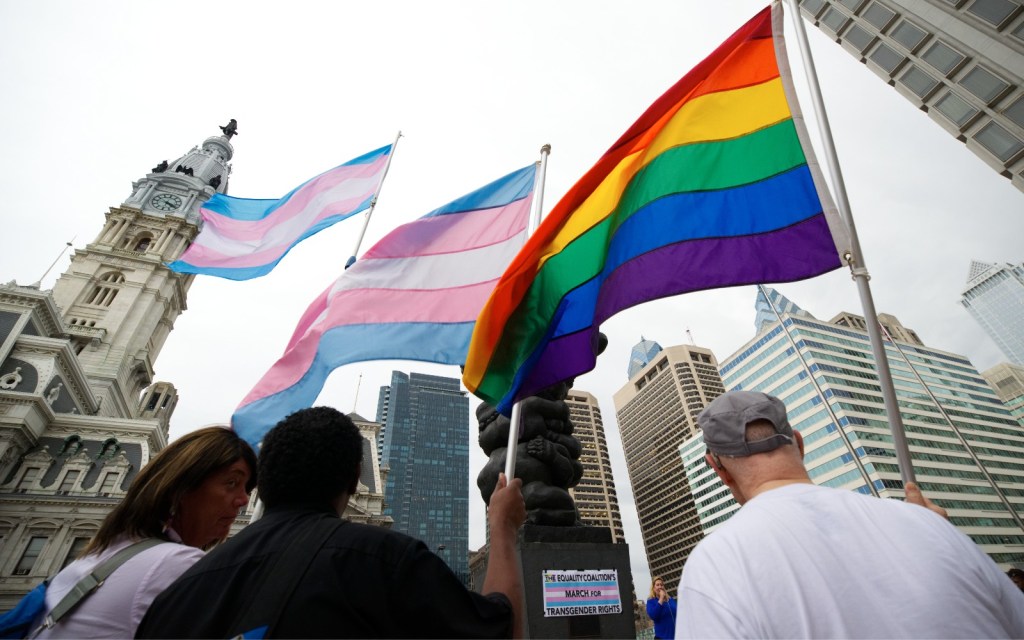 Trans protest in Philadelphia