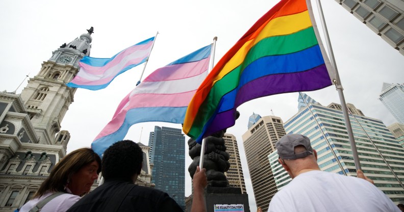 Trans protest in Philadelphia