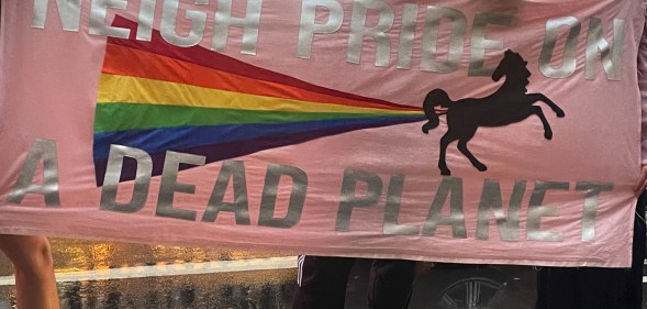 Fossil Fuel Pride protesters