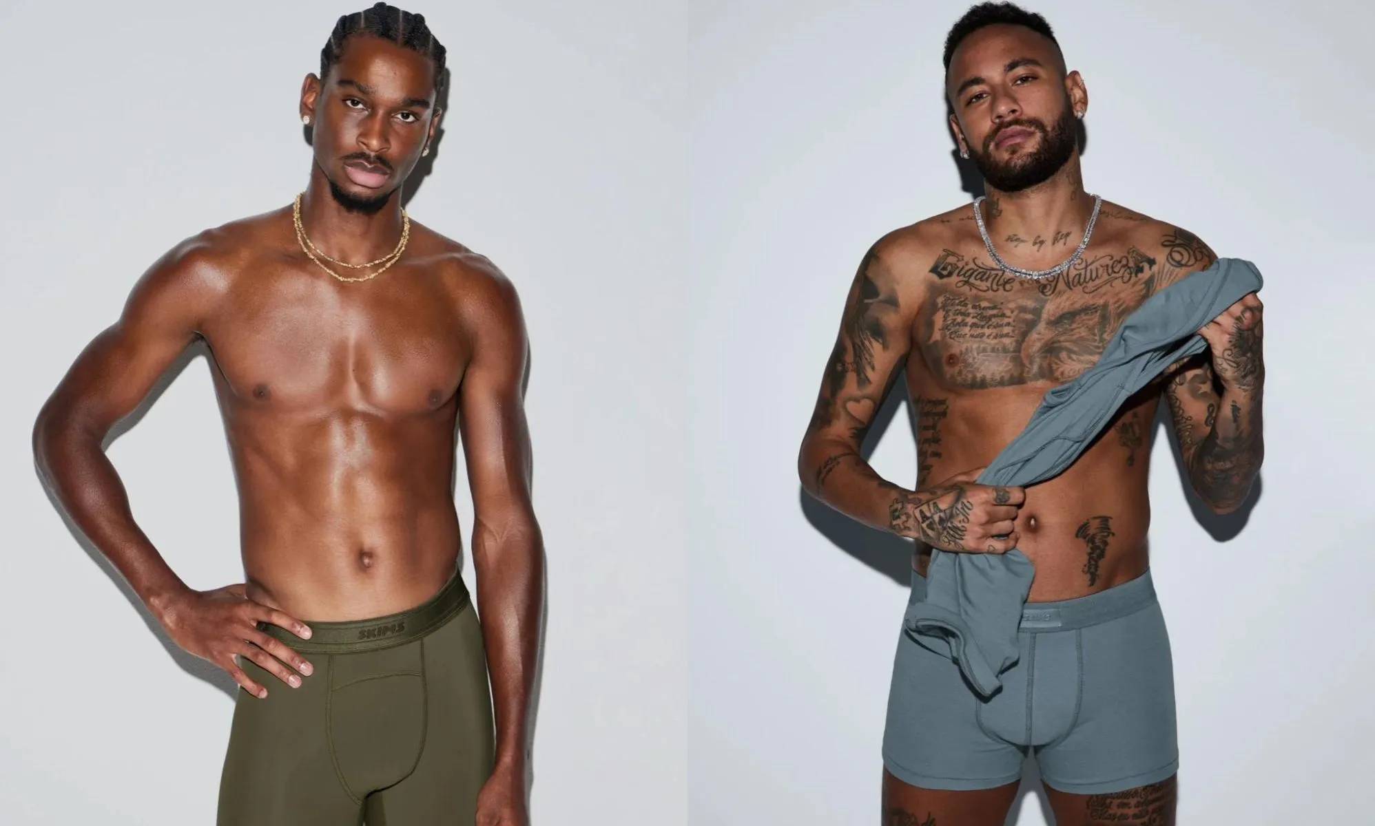 See Usher Model SKIMS Underwear in New Campaign for Kim Kardashian's Brand