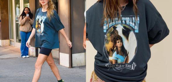 Taylor Swift wears a Shania Twain t-shirt and fans can buy the exact same one.