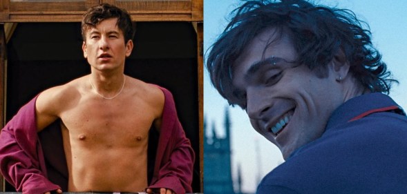 Barry Keoghan (L) and Jacob Elordi (R) both star in Saltburn.