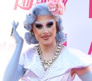 LONDON, ENGLAND - SEPTEMBER 17: Blu Hydrangea attends the Ru Paul's Drag Race UK Launch on September 17, 2019 in London, England. (Photo by Karwai Tang/WireImage)