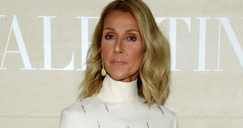 Celine Dion makes first public appearance in almost four years.