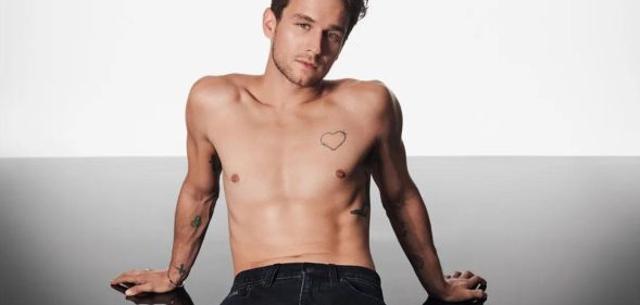 Brandon Flynn strips off to his underwear for new Calvin Klein campaign.