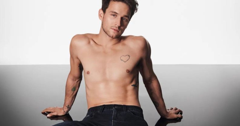 Brandon Flynn strips off to his underwear for new Calvin Klein campaign.
