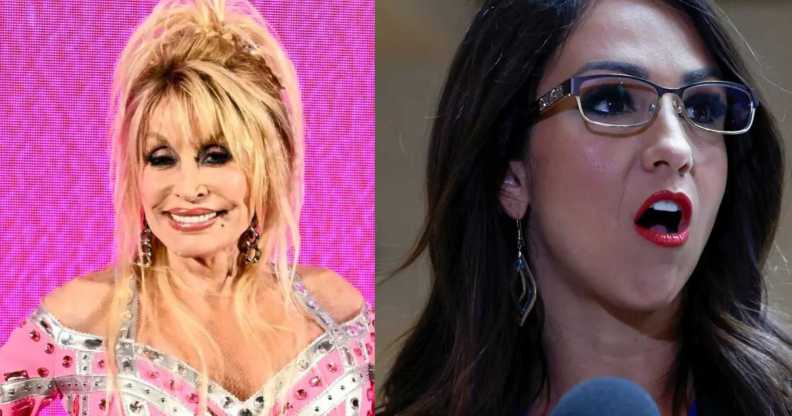 Dolly Parton and Lauren Boebert