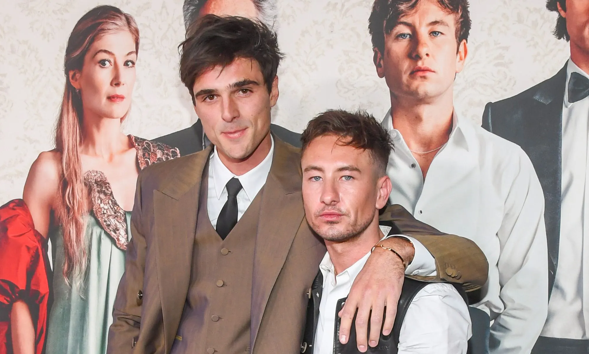 Jacob Elordi And Barry Keoghan Lean In For Kiss At Saltburn Premiere-TGN
