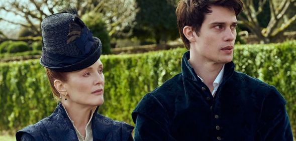 Julianne Moore and Nicholas Galitzine in the trailer for Mary & George.