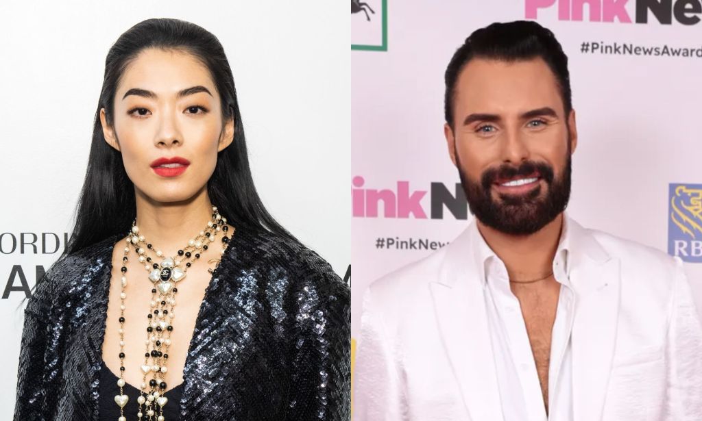 Singer Rina Sawayama (left) and TV host Rylan (right).