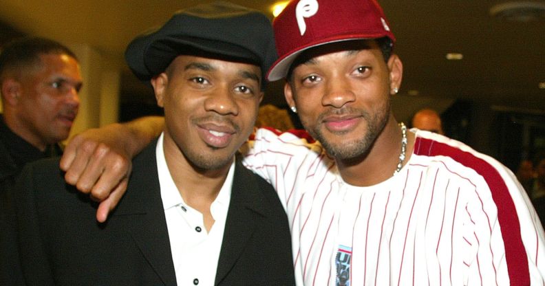 Actor Duane Martin (left) with Will Smith (right).
