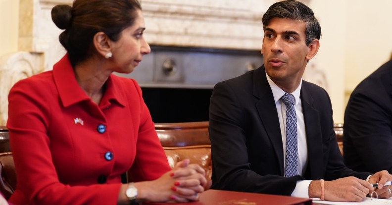 Suella Braverman and Rishi Sunak