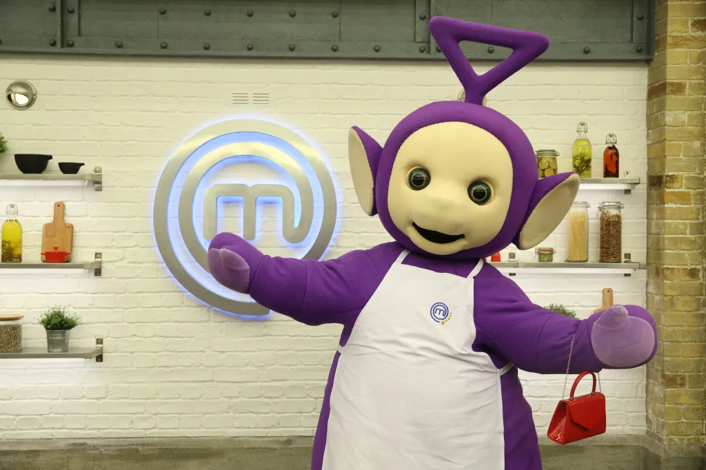 Teletubbies star Tinky Winky on Masterchef for BBC Children In Need