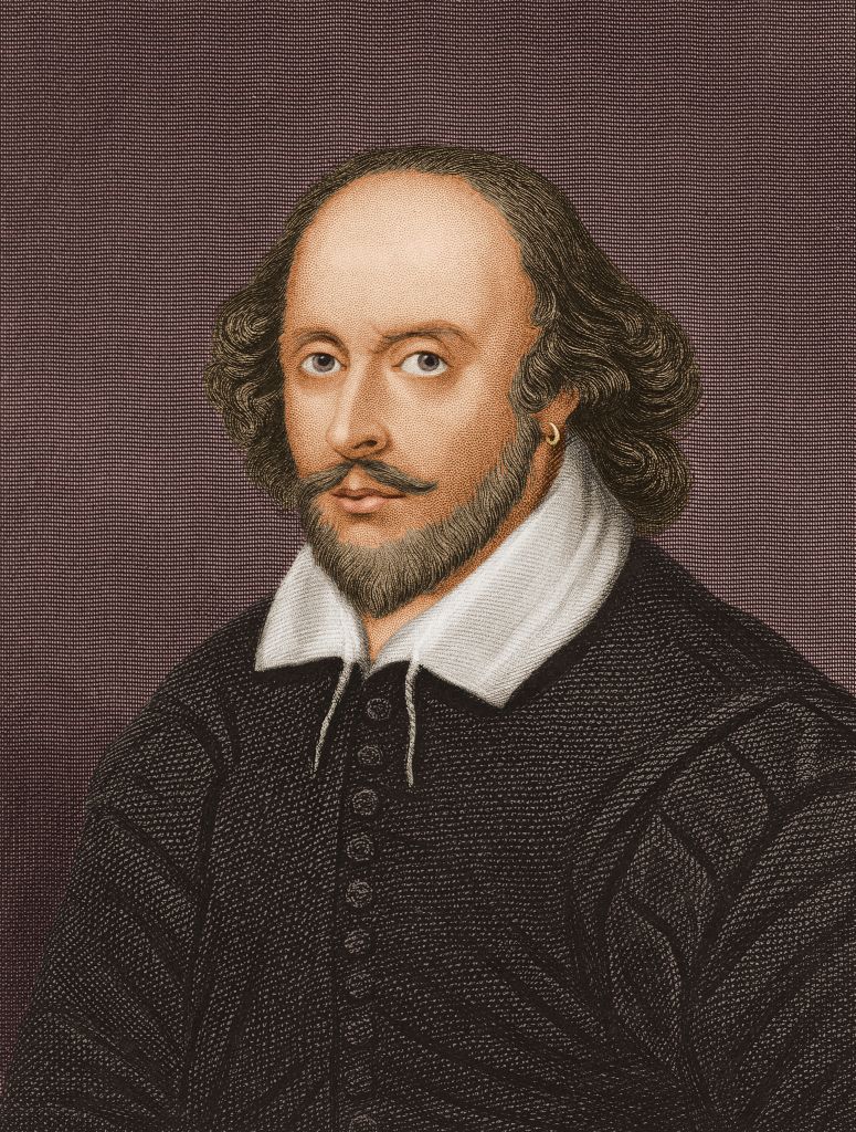 A portrait of William Shakespeare.