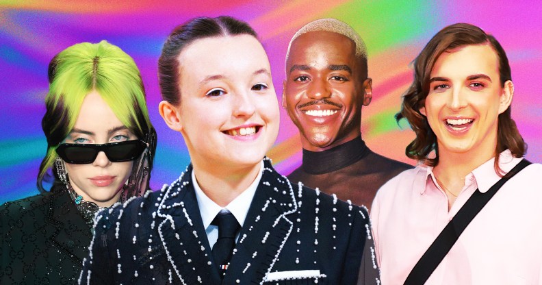 Celebrities including Bella Ramsay and Billie Eilish who came out in 2023