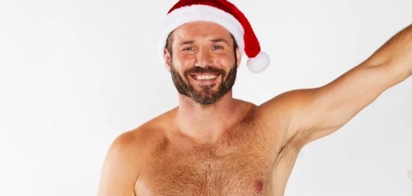 Gay ally and rugby player Ben Cohen in a press image for ITV's The Real Full Monty: Jingle Balls