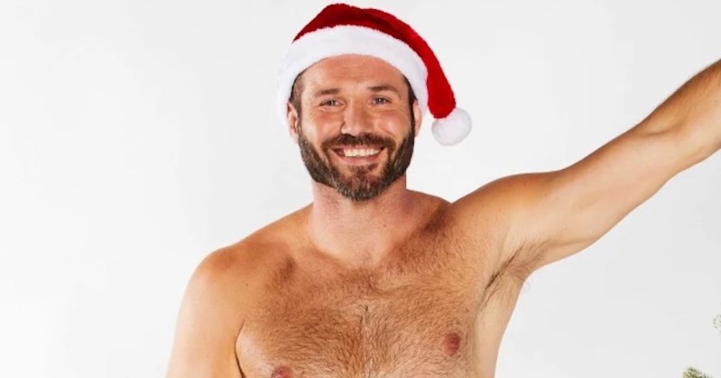 Gay ally and rugby player Ben Cohen in a press image for ITV's The Real Full Monty: Jingle Balls