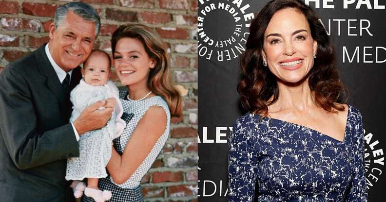 Cary Grant and Dyan Cannon with daughter Jennifer Grant