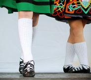 Stock image of Irish dancers