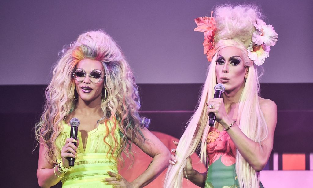 Drag Race stars Willam and Alaska.