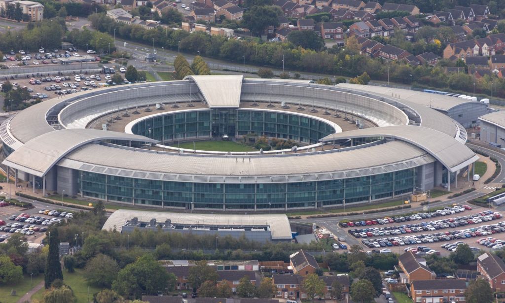 The GCHQ building in Gloucestershire. 