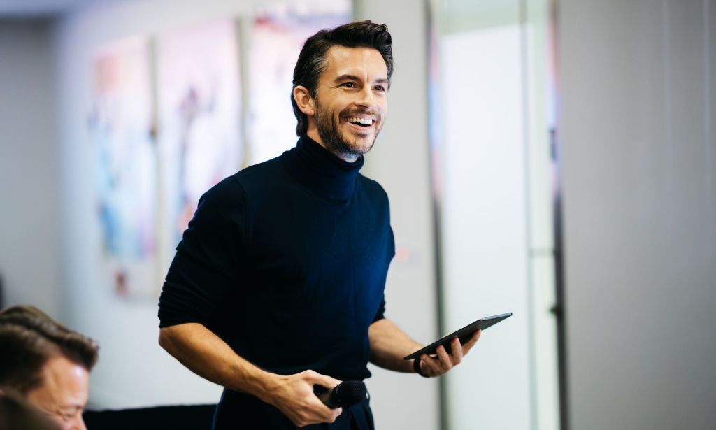 Just Like Us ambassador and actor Jonathan Bailey.