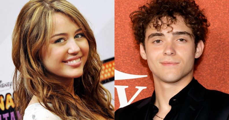 Miley Cyrus (left) and Joshua Bassett (right) are among the Disney stars who have come out as LGBT