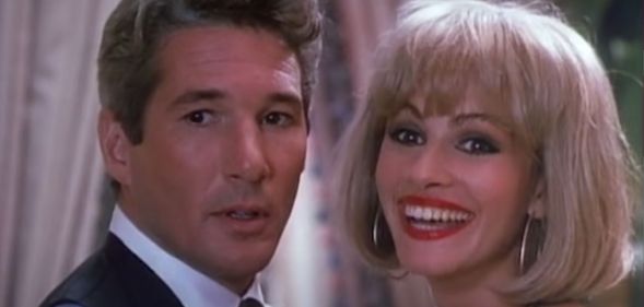 Richard Gere and Julia Roberts in Pretty Woman,