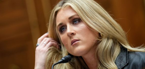 Former collegiate swimmer Riley Gaines