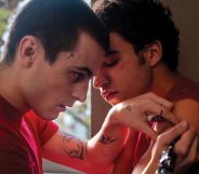 William (Julien De Saint Jean) and Joe (Khalil Ben Gharbia) in Zeno Graton's queer film The Lost Boys. (Kris De Witte)